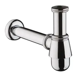 Hansgrohe Сифон-стакан для биде, 11/4&rsquo;, в набор входят: трубка 95 мм,пристенная трубка, розетка d 64 мм, цвет: хром