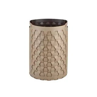 Colombo Adj Круглая корзина Dubai D40хH57см., напольная, цвет: капучино/шоколад