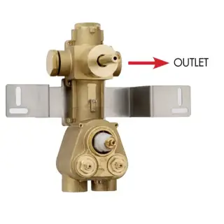 Bossini Встраиваемая часть термостата с запорным клапаном,1 выход, высокой пропускной способности на &frac34;