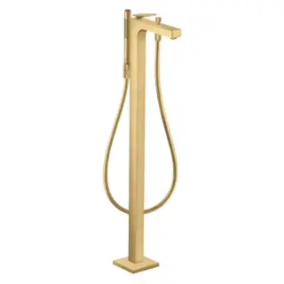 Axor Citterio Смеситель для ванны, напольный, с ручным душем, цвет: шлифованное золото