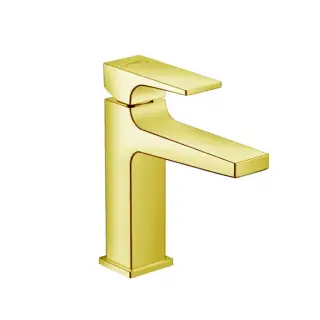 Hansgrohe Metropol Смеситель для раковины 110, на 1 отв, с донным клапаном, излив 135мм, цвет: золото