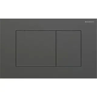 Geberit Sigma40 Клавиша для двойного смыва, квадратная: Хромированный черный
