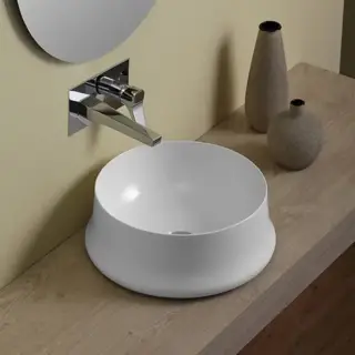 SIMAS Sharp Раковина 42 см, без отв., цвет: белый