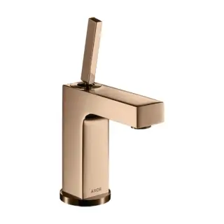 Axor Citterio Смеситель для раковины 110, на 1 отв., излив: 10.4cм., с донным клапаном, цвет: полированное красное золото