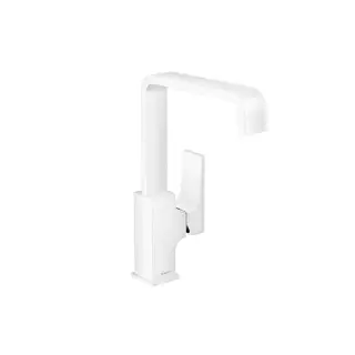 Hansgrohe Metropol Смеситель для раковины 230, на 1 отв, с донным клапаном, излив 165мм, цвет: белый матовый