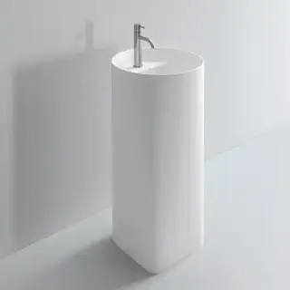 NOORTH milldue edition Раковина 44.6х88 см, 1 отв., напольная, слив в стену, цвет: белый