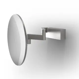 Decor Walther VISION R Зеркало косметическое, настенное, 5х-кратное ув., без подсветки, цвет: нержавеющая сталь