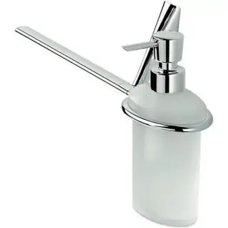 Colombo Land Полотенцедержатель 37.5 см с дозатором, SX, цвет: хром/матовое стекло