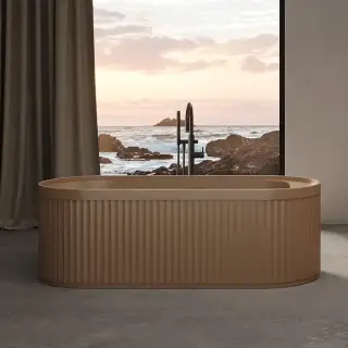 Dea Design Stripes Ванна 171х72хh56см, отдельностоящая, цвет: dark camel