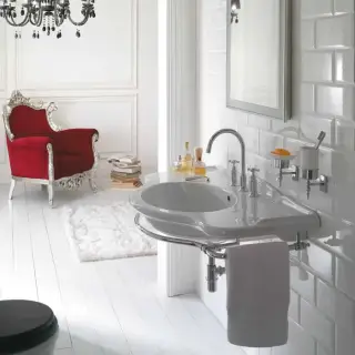 Globo Paestum Раковина 110x60 см, 1 отв., цвет: белый