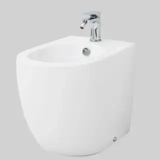 Artceram File 2.0 Биде напольное 37х52 см, 1 отверстие, saniglaze, цвет: белый глянцевый