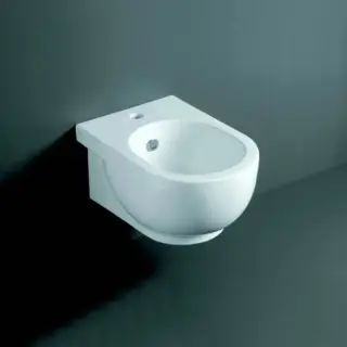 SIMAS E-LINE Биде подвесное 51х35см c 1 отверстием под смеситель, цвет: белый