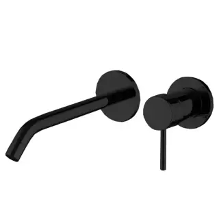 Fima Carlo Frattini Spillo UP Смеситель для раковины настенный, однорычажный, излив 21см, внешняя часть, цвет: черный матовый