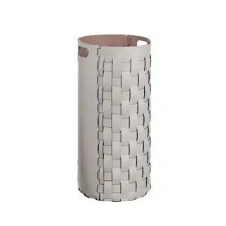 ADJ Круглая корзина для белья, D33x68 см., цвет: устричный/пепельная роза