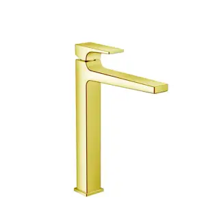 Hansgrohe Metropol Смеситель для раковины 260, на 1 отв, с донным клапаном, излив 204мм, цвет: золото