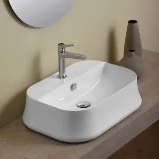 SIMAS Sharp Раковина 60х42 см, 1 отв., цвет: белый