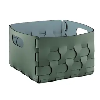 ADJ Корзинка Dubai, 25x25xH20 см., цвет: эвкалипт/небесный