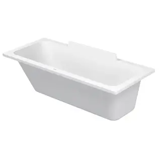 Duravit DuraStyle Ванна 170х70x48см,, прямоугольная, встраиваемая или версия  с панелями и ножками, с наклоном для спины слева, цвет: белый