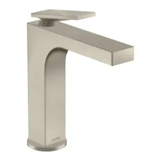 Axor Citterio Смеситель для раковины 160, на 1 отв., излив h: 16см, с донным клапаном, с текстурой, цвет: шлифованный никель