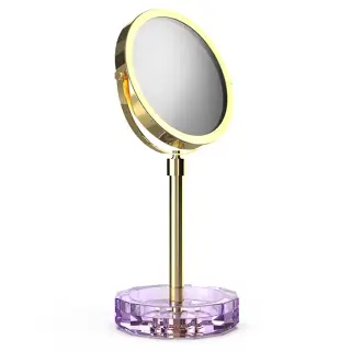 Decor Walther KR KSA Kristall Зеркало косметическое, настольное, цвет: фиолетовый/золото