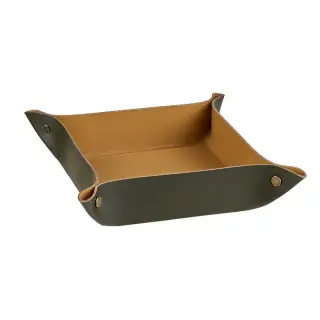 Colombo Adj Мелочница, 20x14H5 см, цвет: оливковый/горчичный