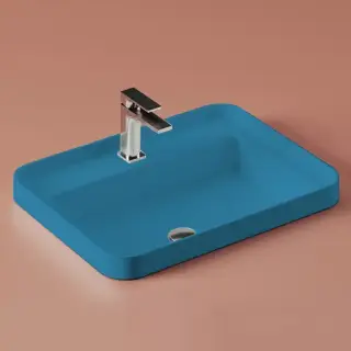 Artceram Fuori Scala Раковина 60х45 см, встраиваемая, с 1 отв.под смеситель,без перелива, цвет: avio