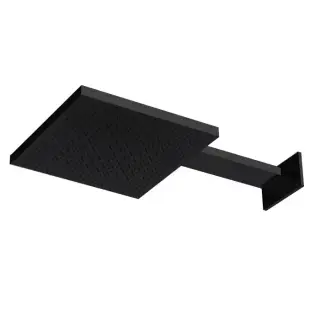 Almar Velvet Rain Верхний душ 30х30см., 2 режима, с настенным держателем, цвет: черный матовый