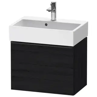 Duravit D-Neo Тумбочка подвесная компакт 58.4x37.2х44 см., раковина, 1 ящик, цвет: Black Oak