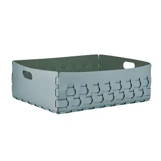 ADJ Корзинка Dubai, 60x50xH20 см., цвет: небесный/эвкалипт