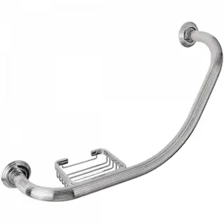 Colombo Hermitage Поручень для ванны с мыльницей, цвет: хром