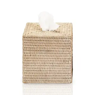 Decor Walther Basket KBQ Диспенсер для салфеток 14x14x14см, цвет: ротанг светлый