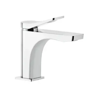 Gessi Rilievo Смеситель для раковины на 1 отв. без донного клапана h=156мм, излив 131мм , цвет: хром