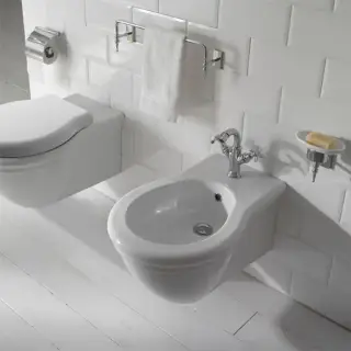 Globo Paestum Биде подвесное 57х38см с 1 отв. под смеситель, с комплектом креплений, цвет: белый