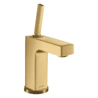 Axor Citterio Смеситель для раковины 110, на 1 отв., излив 10.4см., без донного клапана, цвет: шлифованное золото