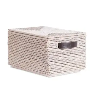 Decor Walther Basket Коробка универсальная 39.5x25х21см., настольная, цвет: ротанг светлый