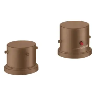 Axor Starck Смеситель на борт ванны, на 2 отв., термостатический, цвет: шлифованное красное золото