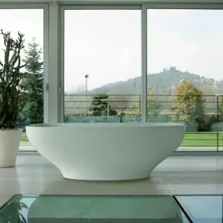 Globo Genesis Ванна отдельностоящая 180х84х60см. Цвет- белый глянец