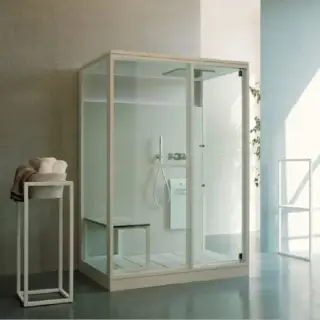 Effegibi H Medium Хаммам с душем 152x102x220 см, пристенная, цвет: Soft Sand