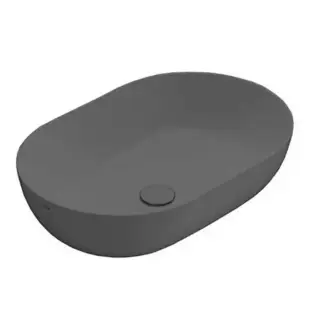 Globo T-Edge Раковина накладная 60х41см., без отв., цвет: Smoke