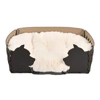 ADJ Лежанка Dog, 45х30хН15 см., цвет: шоколад/капучино