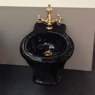 SIMAS Lante Биде подвесное с 1 отв. под смеситель, 53х38см, цвет: черный глянцевый