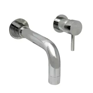 Nicolazzi Olympus Смеситель для раковины на 2 отверстия, встраиваемый, излив: 190мм, цвет: хром