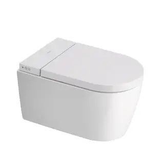 Duravit Starck f Pro Compact Комплект унитаз-биде, Сиденье для унитаза-биде SensoWash #612001012000310 и унитаз Duravit Rimless #2510092000, цвет: белый