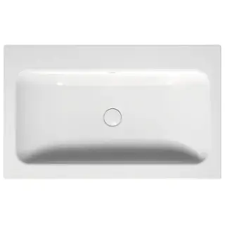 Bette One Раковина встраиваемая на столешницу 80&times;49.5&times;13см, без отв., с переливом, сталь, цвет: белый