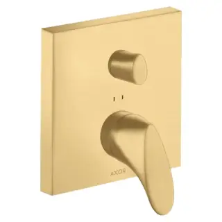Axor Starck Organic Смеситель для ванны, встраиваемый, с переключателем на 2 потока, цвет: шлифованное золото