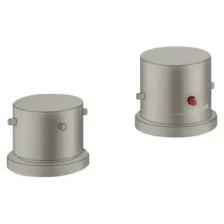 Axor Starck Смеситель на борт ванны, на 2 отв., термостатический, цвет: сталь