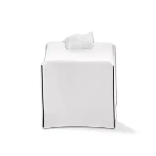 Decor Walther Nappa KBQ Коробка для салфеток, цвет: Натуральная кожа NAPPA белоснежная