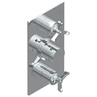 THG Hamptons Смеситель для душа, встраиваемый, термостатический, цвет: хром