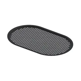 Artceram Fuori Scala Полка сетчатая, овальная, для консоли ACA055, цвет: черный матовый