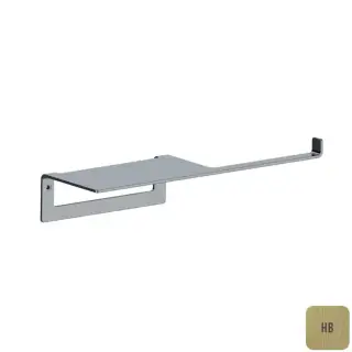 Almar Аксессуары Бумагодержатель с полочкой, цвет: латунь брашированная PVD